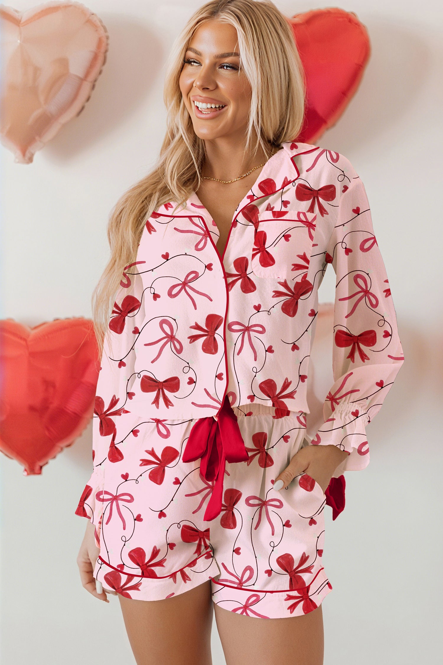 🏹Cupid’s Tidal Bow Pajama Set🎀