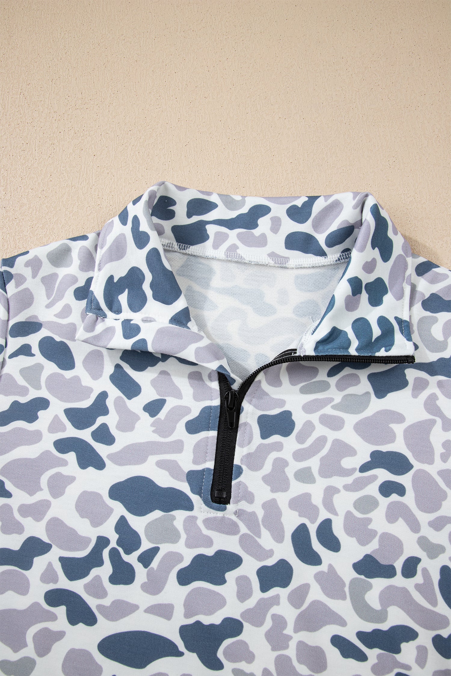 🌊 Riptide Camo Quarter-Zip Pullover🍃