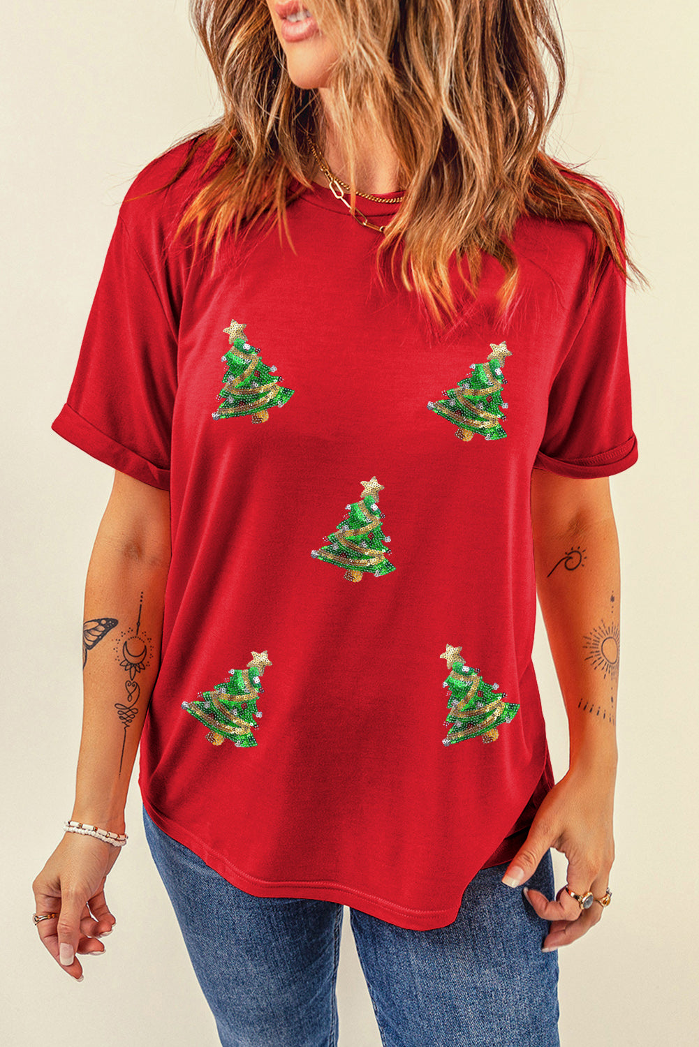 🌟 Glistening Garland Tee🎄