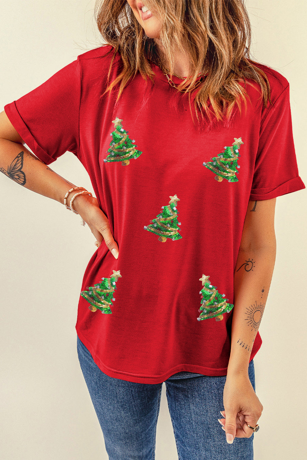 🌟 Glistening Garland Tee🎄