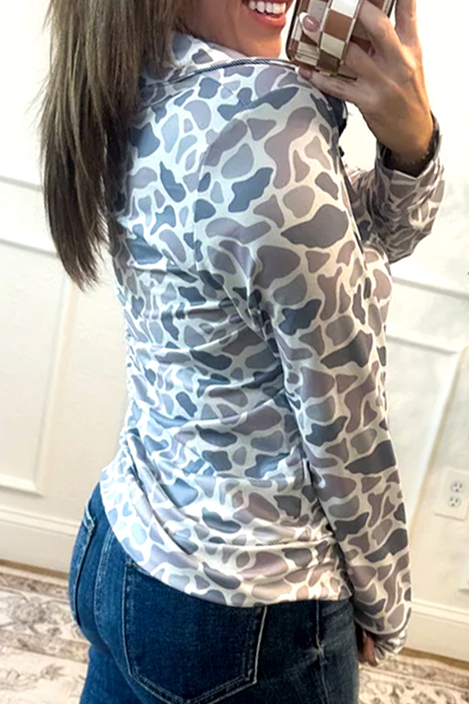 🌊 Riptide Camo Quarter-Zip Pullover🍃