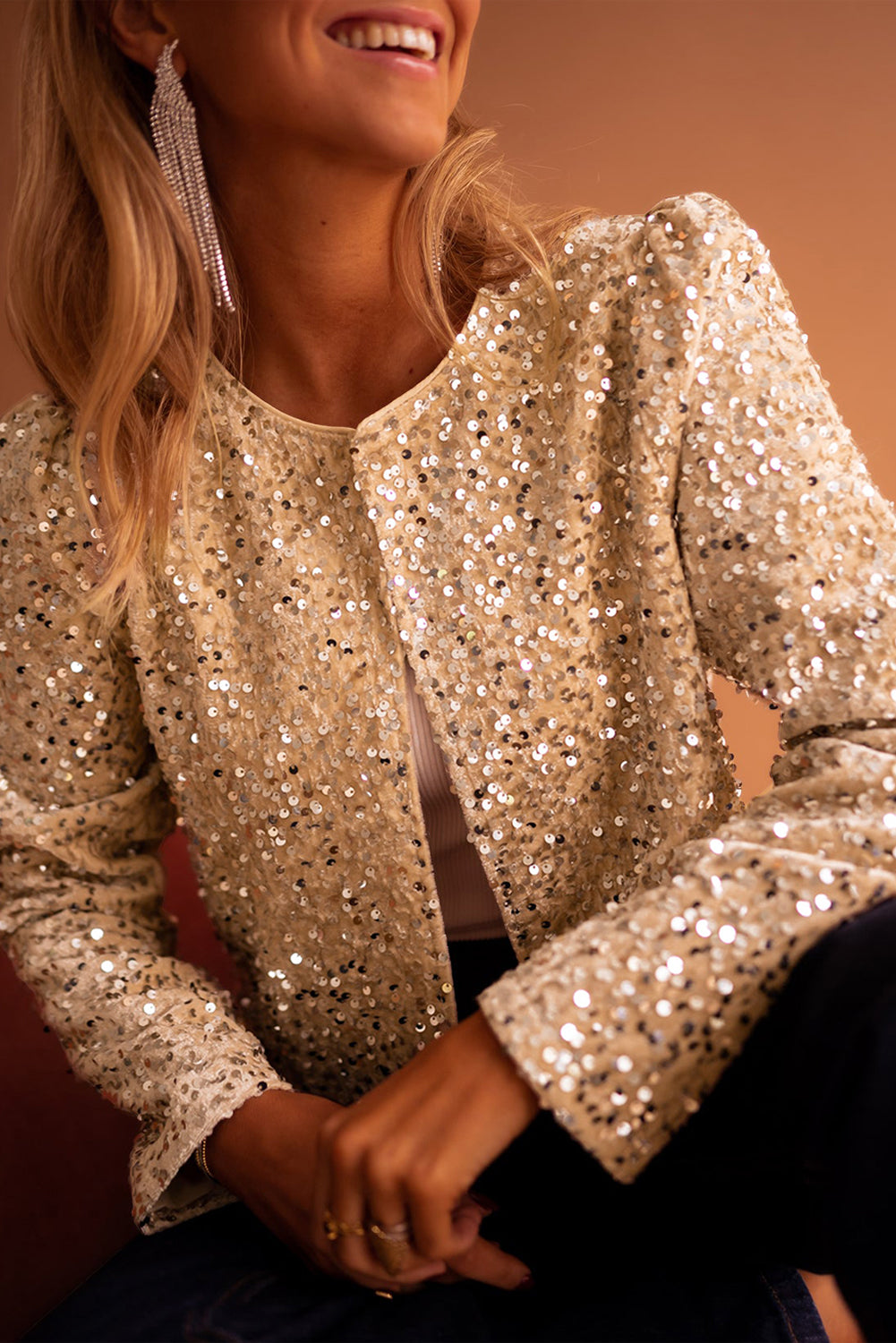 💛Golden Tide Sequin Jacket🌅