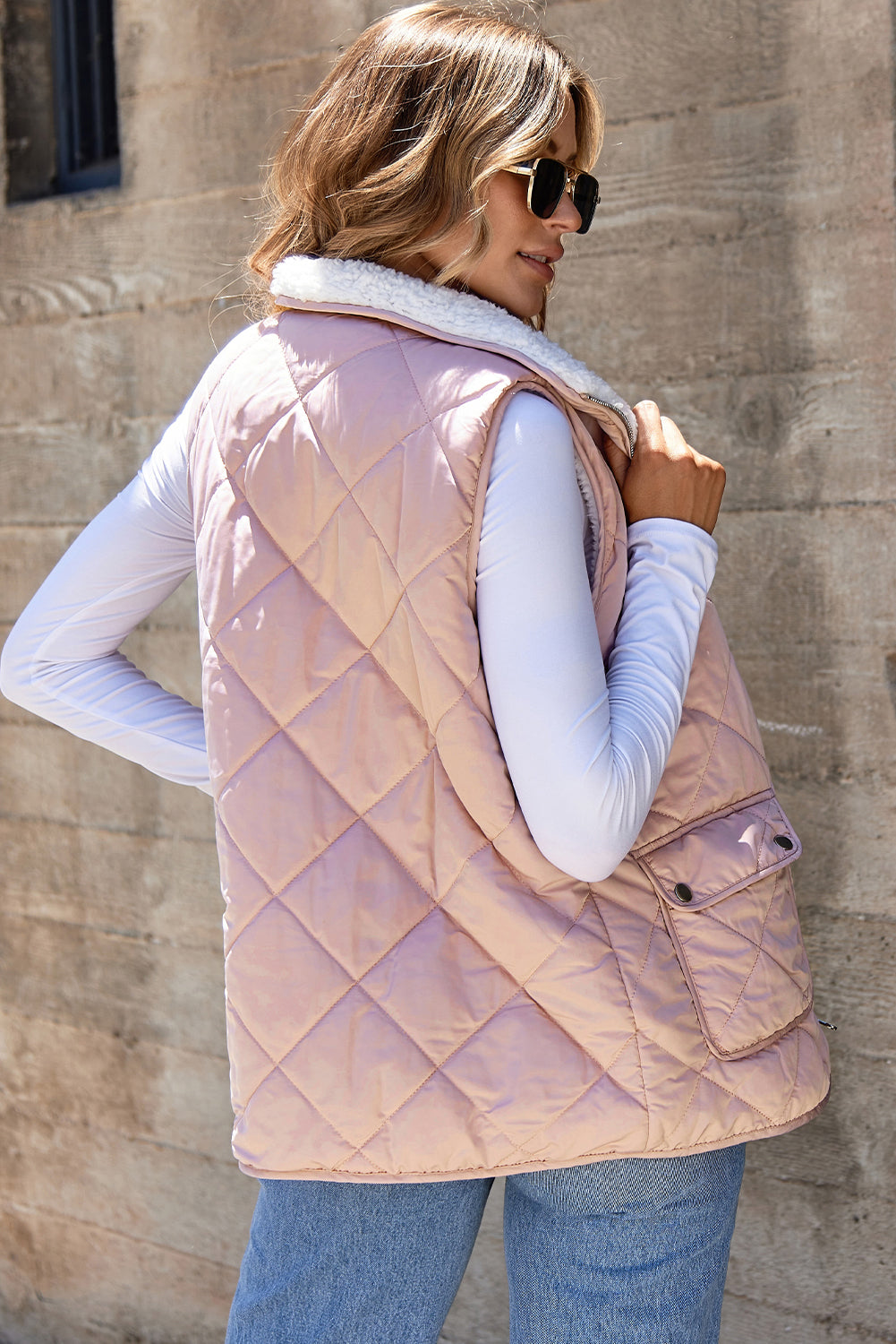 💗Blush Tide Quilted Vest🌊