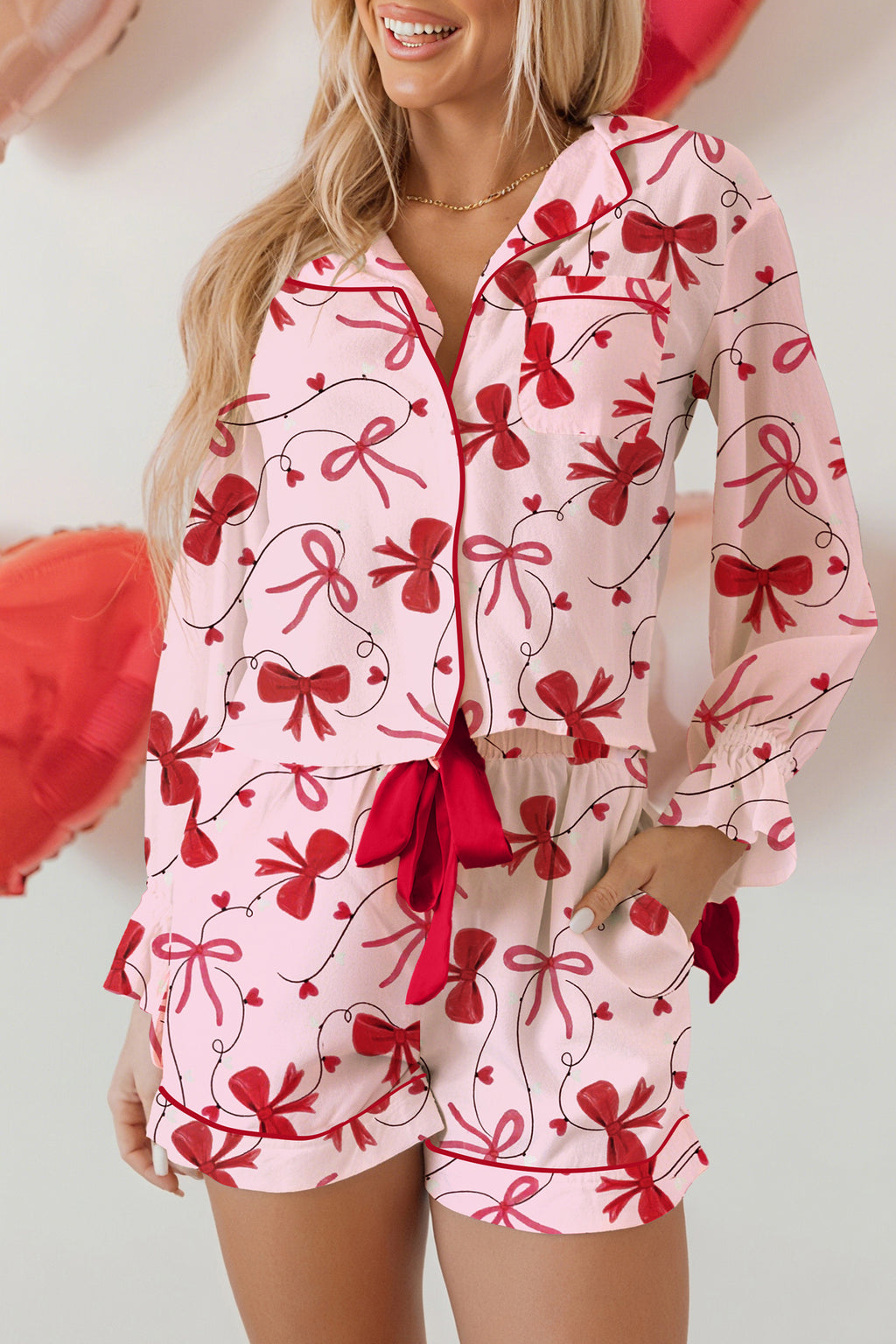 🏹Cupid’s Tidal Bow Pajama Set🎀