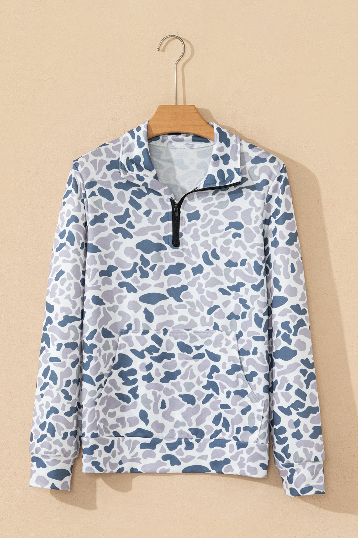 🌊 Riptide Camo Quarter-Zip Pullover🍃